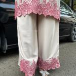 Royale Embroidered Rayon Cord Set Premium Party Wear Top & Palazzo Set