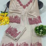 Royale Embroidered Rayon Cord Set Premium Party Wear Top & Palazzo Set