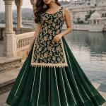 Rajwada Flare Silk Lehenga Set Long Choli Collection
