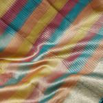Rangtara Organza Crush Tissue Silk Saree  Multi-Color Designer Saree with Jacquard Border