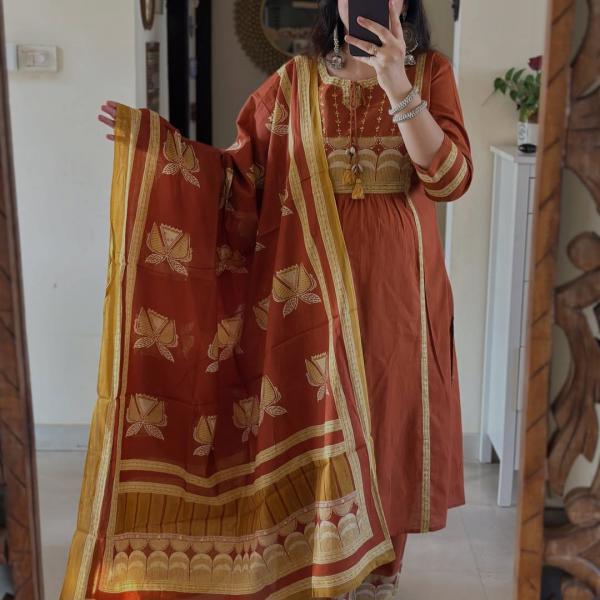 Aarika Premium Jaipuri Cotton Kurti Set – Straight Fit Collection