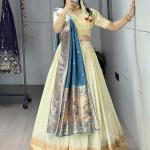 Ved Paithani Silk Lehenga Choli Set – Maharashtrian Heritage Collection