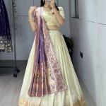 Ved Paithani Silk Lehenga Choli Set – Maharashtrian Heritage Collection
