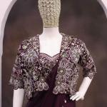 Crepe Silk Ready-to-Wear Saree with Embroidered Koti