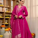 Satori Royale Silk Embroidered Suit Set  Premium Festive Kurta, Pant & Banarasi Dupatta