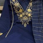 Satori Royale Silk Embroidered Suit Set  Premium Festive Kurta, Pant & Banarasi Dupatta