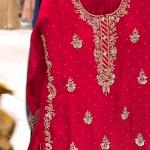 Noorani Chinon Silk Designer Sharara Set  Embroidered Party Wear Top, Sharara Palazzo & Dupatta