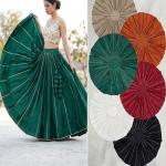 Rajwadi Roman Silk Chaniya Skirt – 10 Meter Grand Flare