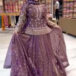 Noor Simmer Silk Embroidered Top Lehenga Set Designer Party Wear Lehenga with Dupatta