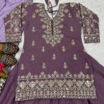 Noor Simmer Silk Embroidered Top Lehenga Set Designer Party Wear Lehenga with Dupatta