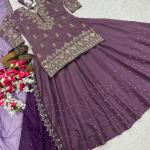 Noor Simmer Silk Embroidered Top Lehenga Set Designer Party Wear Lehenga with Dupatta