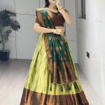 Rajsi Silk Pattu Lehenga Choli Set – Zari Weaving Collection (GRTN8135)
