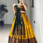 Rajsi Silk Pattu Lehenga Choli Set – Zari Weaving Collection (GRTN8135)