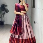 Rajsi Silk Pattu Lehenga Choli Set – Zari Weaving Collection (GRTN8135)