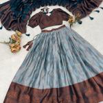 Rajsi Silk Pattu Lehenga Choli Set – Zari Weaving Collection (GRTN8135)