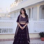 Noor Faux Blooming Embroidered Lehenga Choli Set Designer Lehenga with Blouse & Dupatta