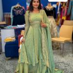 Zivara Vichitra Silk Cape Top Skirt Set with Dupatta