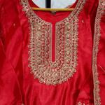 Zeenat Pure Chinon Embroidered Kurti Set with Dupatta
