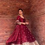 Noor Fendy Silk Designer Anarkali Suit Set