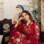 ZilMil Designer Muslin Embroidered Kurti Set with Organza Dupatta