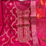 Suhani Banarasi Silk Kurti Pant Set with Dupatta & Pearl Bracelet