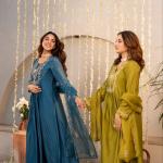 Aarzoo Chanderi Silk Embroidered Anarkali Suit Set