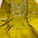 Aarzoo Chanderi Silk Embroidered Anarkali Suit Set