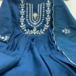 Aarzoo Chanderi Silk Embroidered Anarkali Suit Set