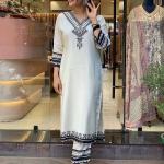 Noir Muslin Digital Print Anarkali Suit Set