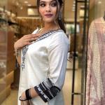 Noir Muslin Digital Print Anarkali Suit Set