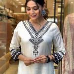 Noir Muslin Digital Print Anarkali Suit Set