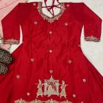 Noor Natural Crepe Silk Embroidered Top Lehenga Set