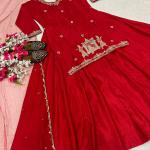 Noor Natural Crepe Silk Embroidered Top Lehenga Set