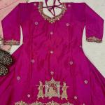 Noor Natural Crepe Silk Embroidered Top Lehenga Set