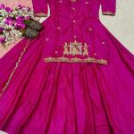 Noor Natural Crepe Silk Embroidered Top Lehenga Set