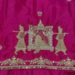 Noor Natural Crepe Silk Embroidered Top Lehenga Set