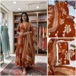 Urban Printed Rayon Cotton Kurti Pant Set with Dupatta