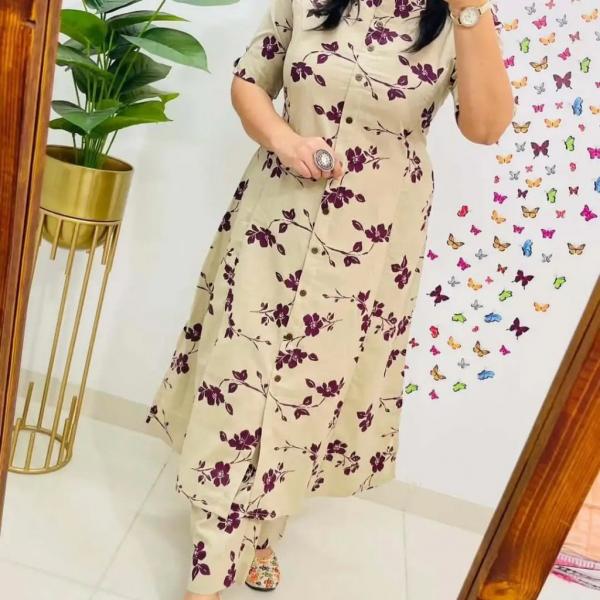 Aira Rayon Cotton Digital Print Co-Ord Set