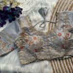 Rani Cutwork Gold Zari Embroidered Milan Silk Bridal Blouse