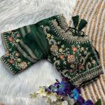 Rani Cutwork Gold Zari Embroidered Milan Silk Bridal Blouse