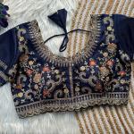 Rani Cutwork Gold Zari Embroidered Milan Silk Bridal Blouse