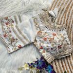 Rani Cutwork Gold Zari Embroidered Milan Silk Bridal Blouse