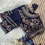 Rani Cutwork Gold Zari Embroidered Milan Silk Bridal Blouse