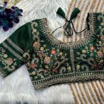 Rani Cutwork Gold Zari Embroidered Milan Silk Bridal Blouse