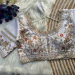 Rani Cutwork Gold Zari Embroidered Milan Silk Bridal Blouse