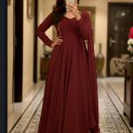Aira Faux Georgette Pintuck Designer Gown