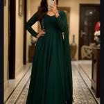 Aira Faux Georgette Pintuck Designer Gown