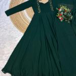 Aira Faux Georgette Pintuck Designer Gown