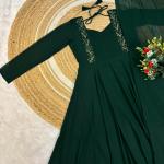 Aira Faux Georgette Pintuck Designer Gown