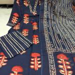 Aarohi Pure Cotton 60x60 Handwork Kurti Pant Set with Dupatta & Bracelet